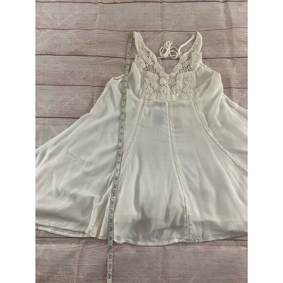 Anna Sui X O'Neill Ivory Elise Women's Crochet Tunic Dress - Medium - Picture 6 of 13